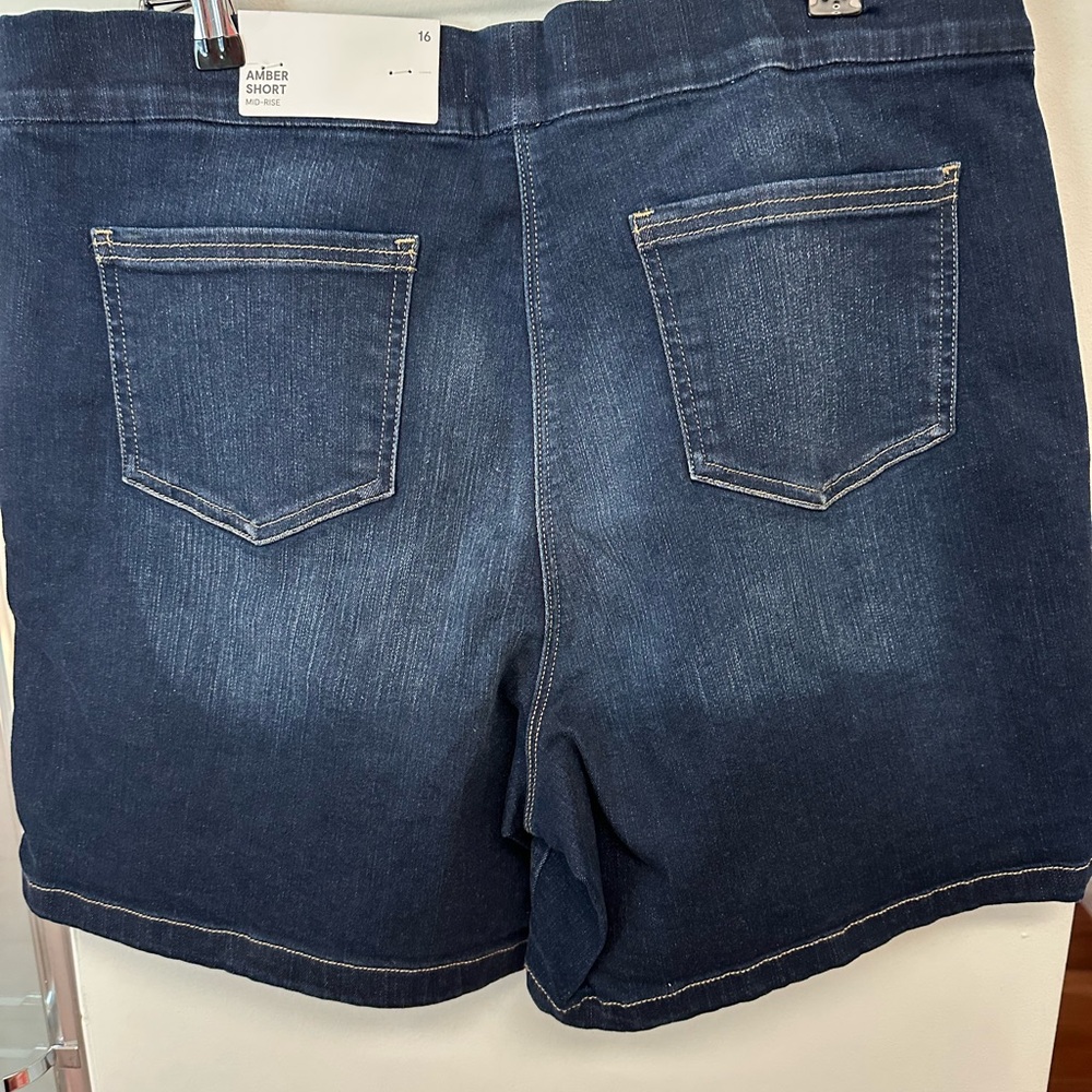 Liz Claiborne Dark Blue Denim Shorts